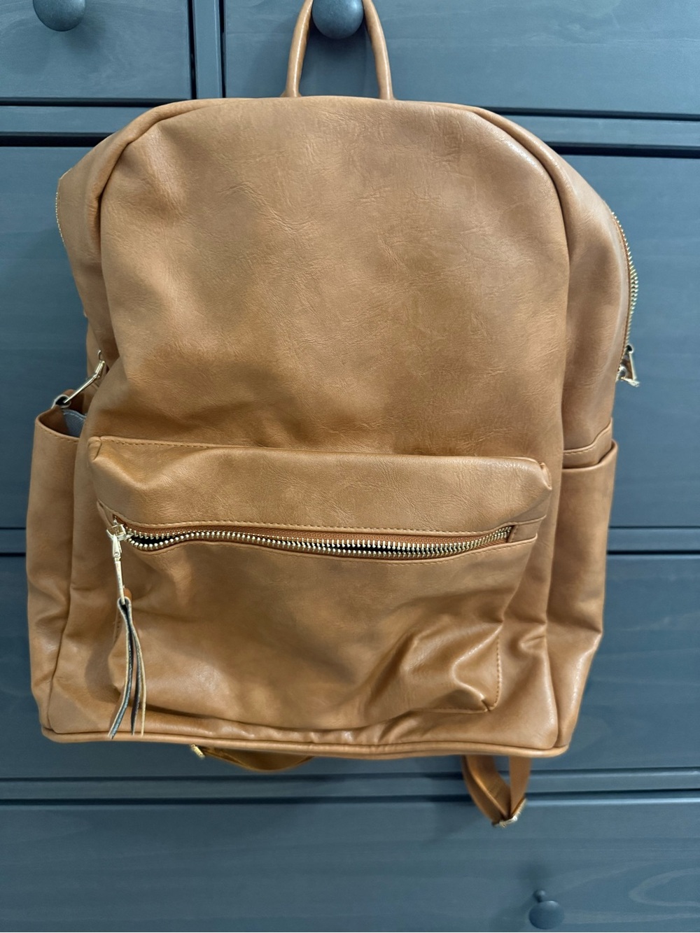 Modern & Chic Classic Vegan Leather Backpack